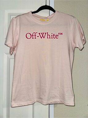 Off-White Kids bookish basic fit Crewneck T-Shirt - Size 12 BNWT